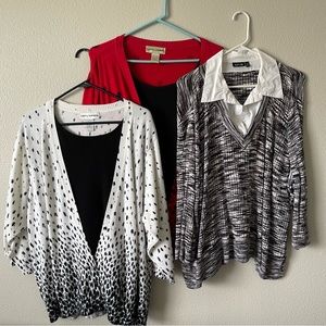 3 sweater tops